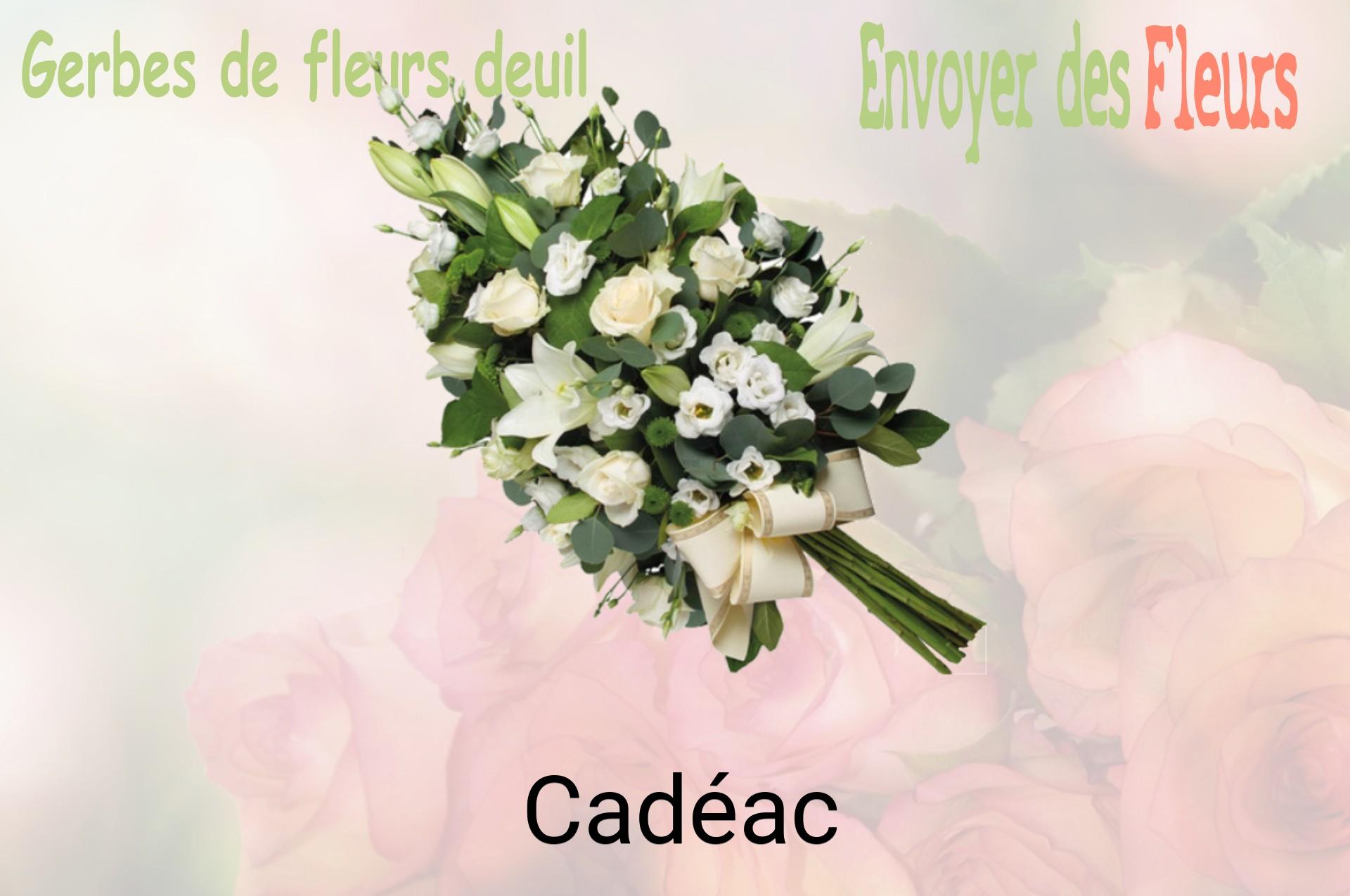 Gerbe de fleurs de deuil livrée à Cadéac